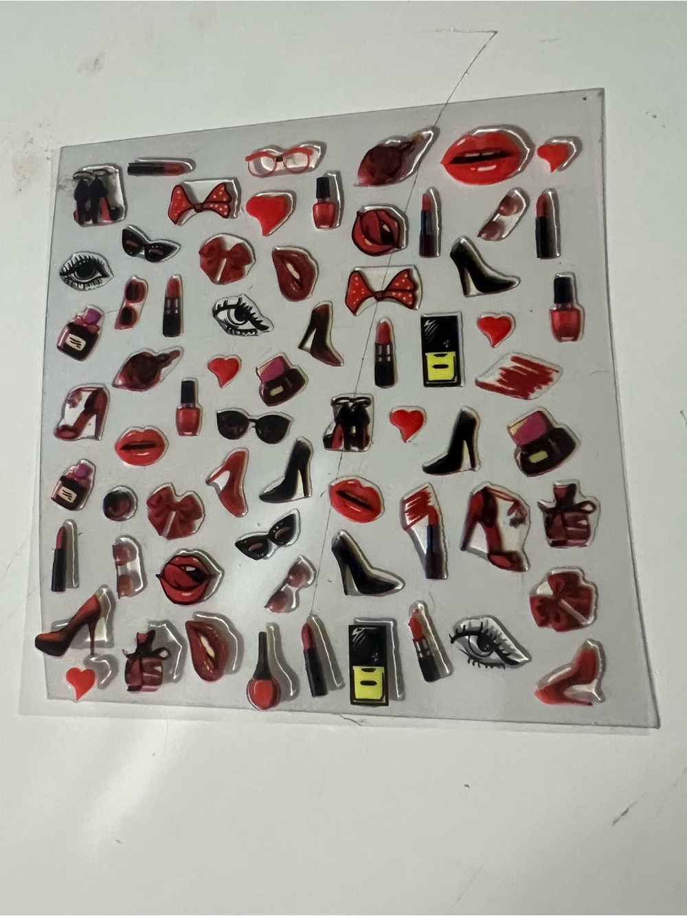 Fashion-themed 3D Nail Stickers